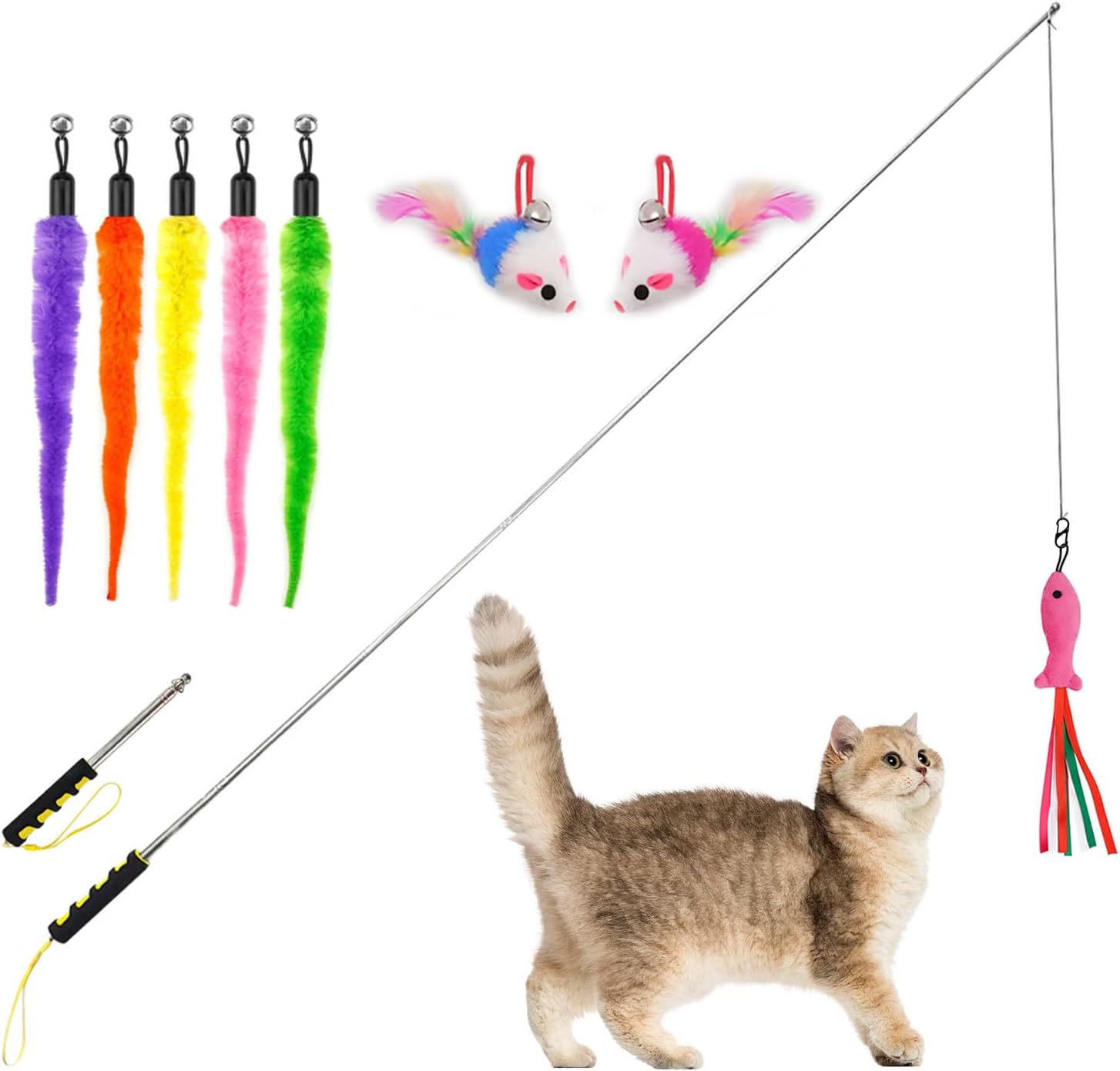Cat Wand Toys (3-Pack)